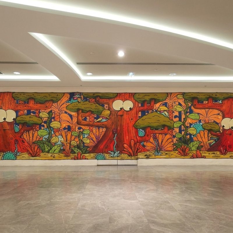 Fresque artistique Paris peinte à la main par Murs en Couleurs