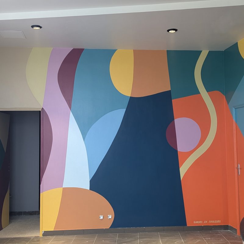 Fresque artistique intérieure Paris Murs en Couleurs