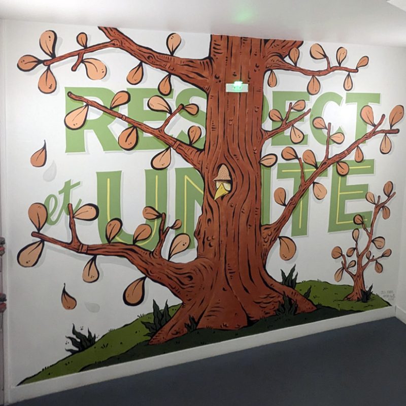 Création fresque artistique murale Paris