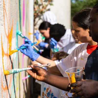 Animation atelier peinture murale participatif Paris