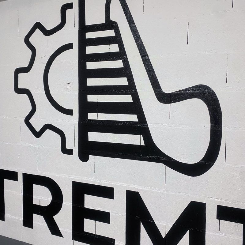 Fresque commerciale et décoration murale entreprise peinte à la main Paris