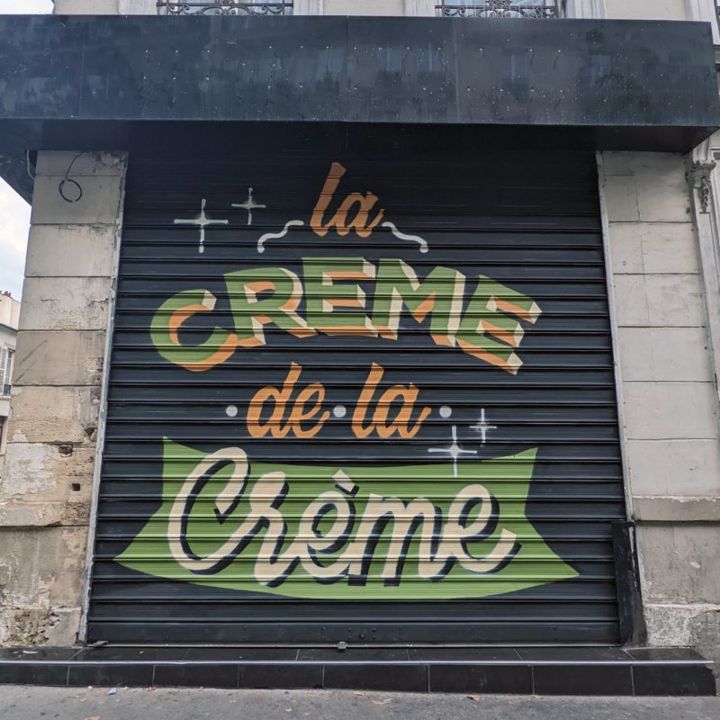 fresque commerciale Paris